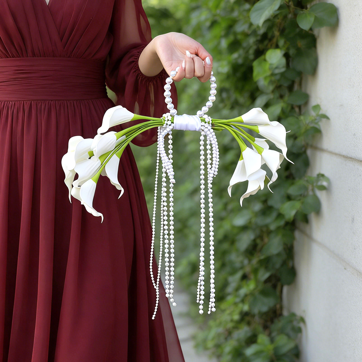 Wedding Ceremony Supply - Bouquet di Calla Artificiali Yannew con