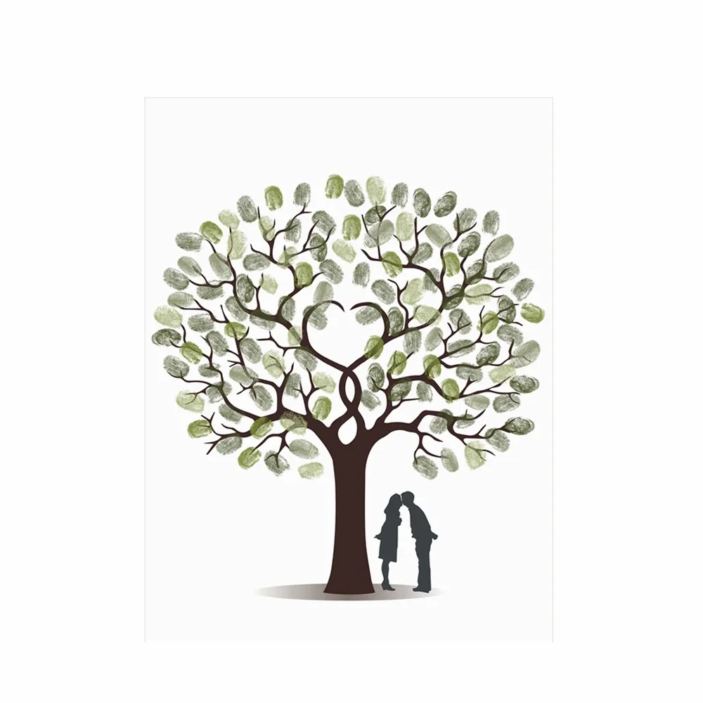 Wedding Souvenir - Poster artistico su tela con albero