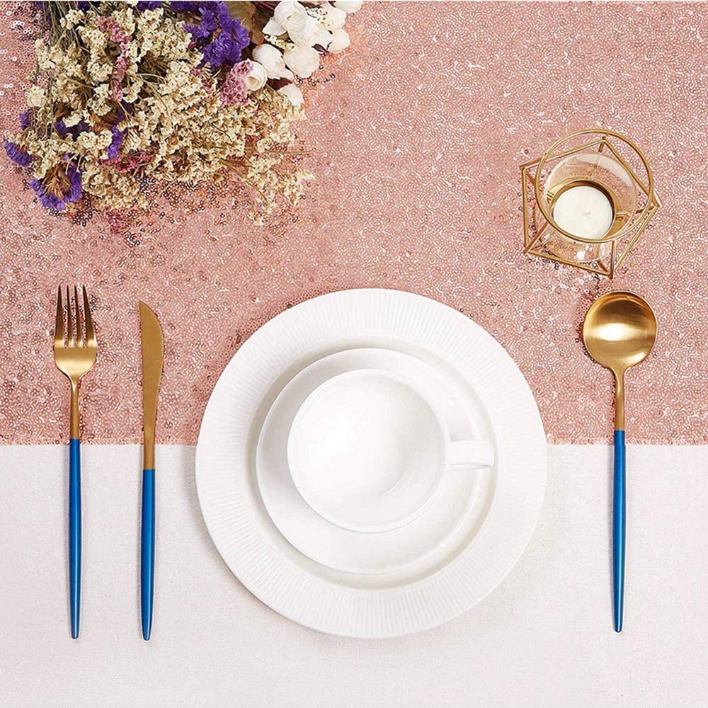 Table Runner Sequin - LICE-Sparkly Runner da Tavolo con Paillettes