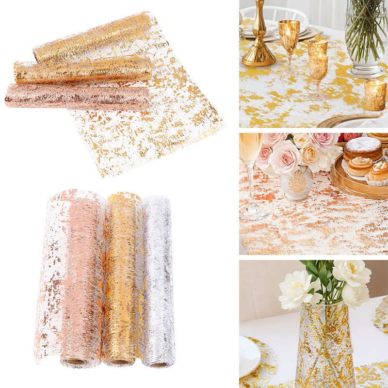 Table Runner Sequin - Tovaglia in rotolo di rete glitterata
