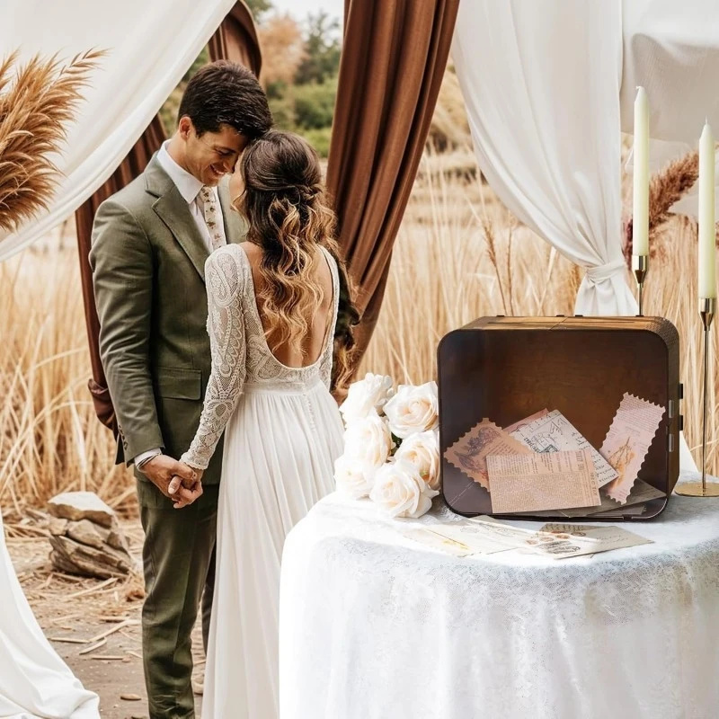 Scatola in legno per biglietti - Wedding Ceremony Supply recensione e prezzo